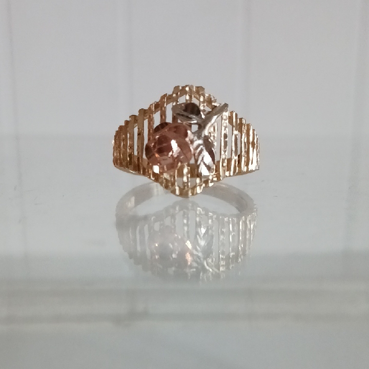 Tri Gold 14 Kt Ring
